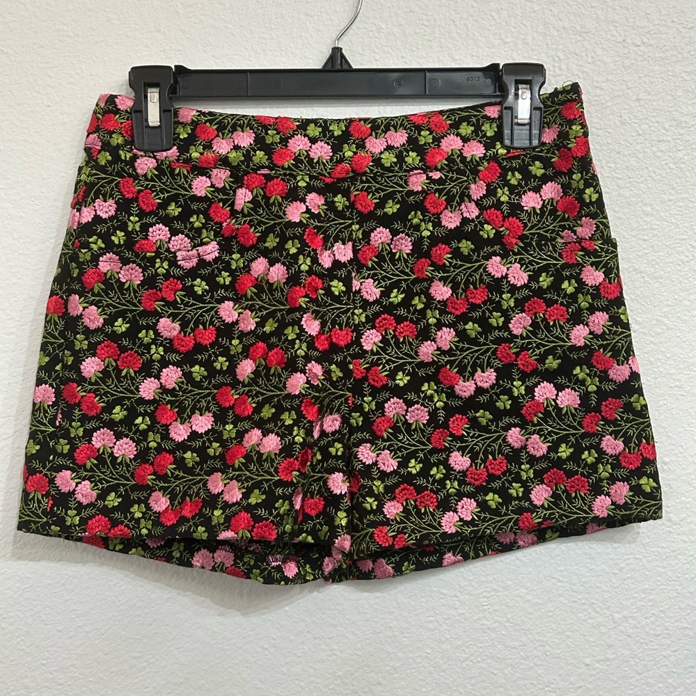 Miu Miu Floral Embroidered Shorts